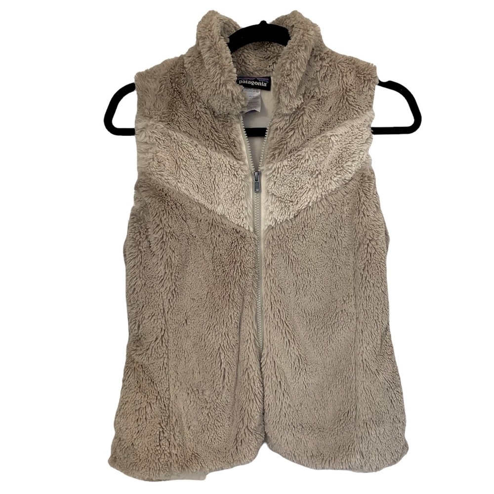 Patagonia Women Vest Pelage S Full Zip High Pile fuzzy full zip Small